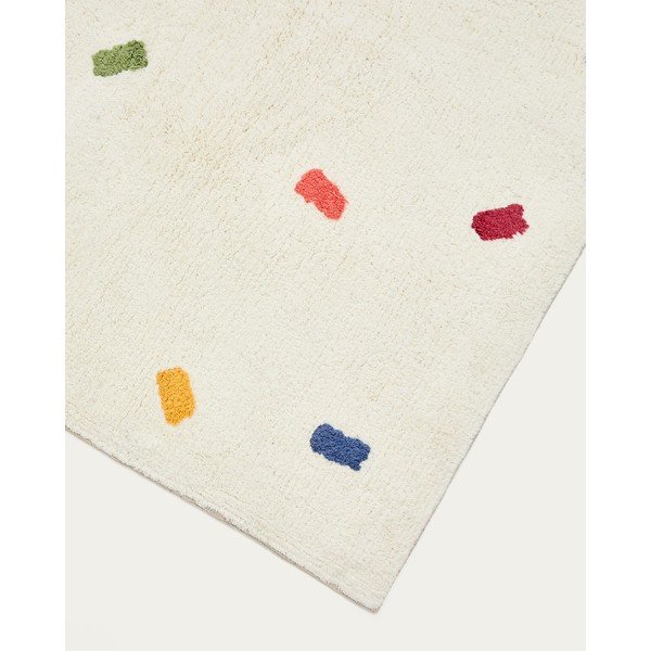 Krēmkrāsas kokvilnas bērnu paklājs 150x200 cm Epifania – Kave Home-image-2