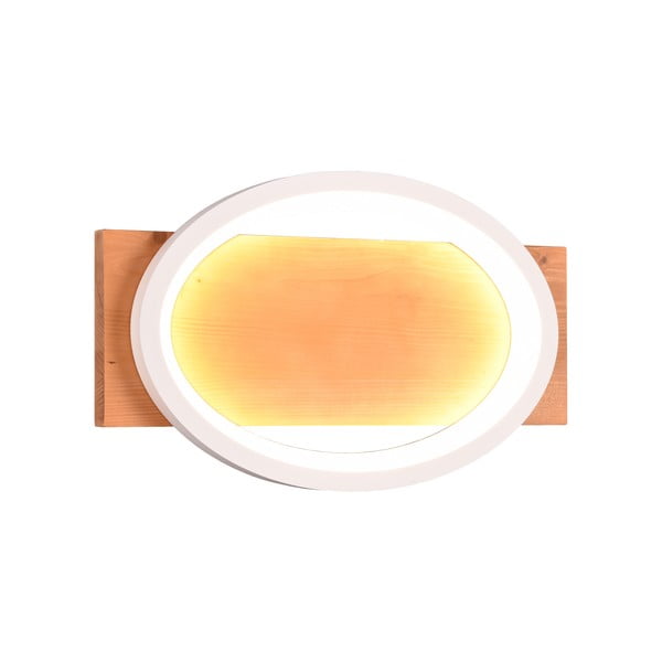 Balta/dabīga toņa LED sienas lampa ar regulējamu spilgtumu Barca – Trio-image-3