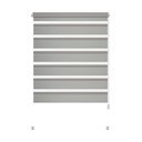 Pelēka dienas un nakts žalūzija 42,5x150 cm Zebra – Gardinia