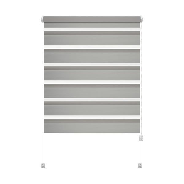 Pelēka dienas un nakts žalūzija 80x150 cm Zebra – Gardinia