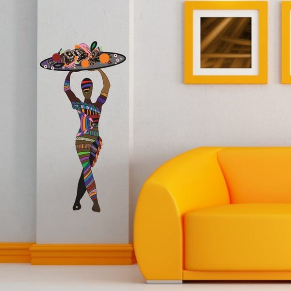 Dekoratīvā sienas uzlīme Colorfull Women