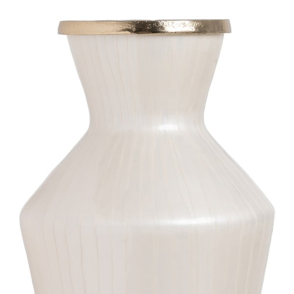 Balta stikla augsta vāze (augstums 57 cm) Linea – Ixia-image-3