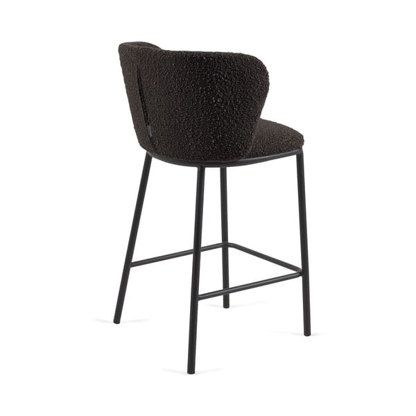 Melns bāra krēsls (sēdekļa augstums 65 cm) Ciselia – Kave Home-image-2