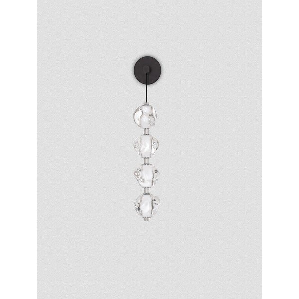 Matēti melna metāla LED sienas lampa Ifos – Nova Luce-image-4