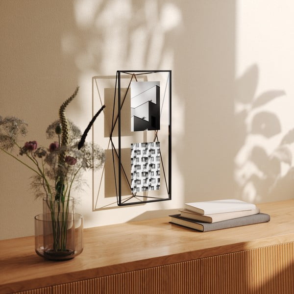 Melns metāla stāvošs/piekarināms foto rāmis 48x23 cm Prisma – Umbra-image-3