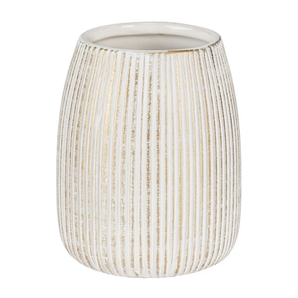 Balts/zelta krāsas keramikas trauks zobu birstei Pascoli – Wenko