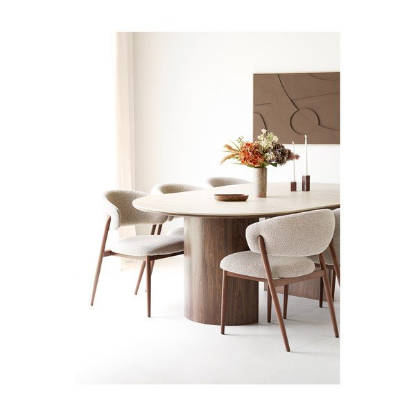 Bēšs polsterēts pusdienu krēsls Cavi – House Nordic-image-4