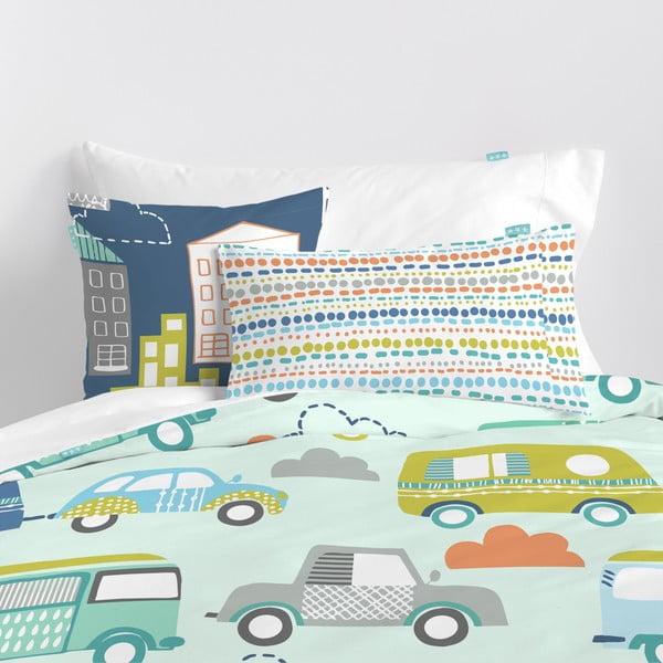 Bērnu kokvilnas gultasveļa Moshi Moshi Holidays, 140 x 200 cm-image-1