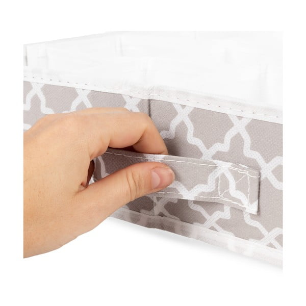 Bēšs atvilktņu organizators ar 16 nodalījumiem Compactor, 40 x 40 cm-image-3