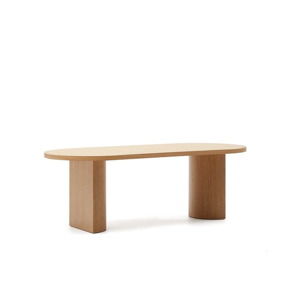 Ēdamgalds ar ozolkoka imitāciju 100x200 cm Nealy – Kave Home-image-4