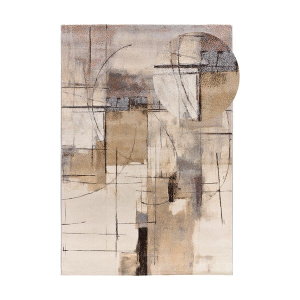 Pelēks/bēšs paklājs 133x190 cm Beruti – Universal