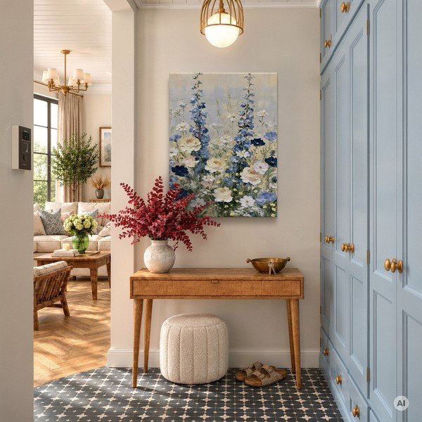 Drukāta glezna uz audekla 60x80 cm Blue Meadow – Styler-image-1