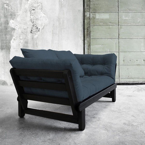Dīvāns gulta Karup Beat Black/Deep Blue-image-3