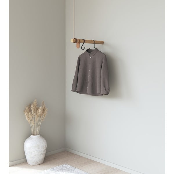 Dabīga toņa ozola masīvkoka sienas pakaramais 50 cm Swing – LIND DNA-image-1