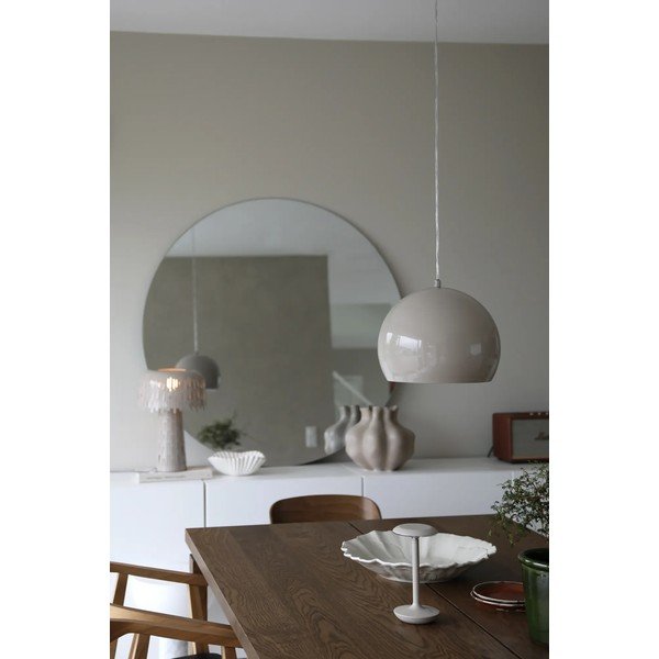 Pelēkbēša piekaramā lampa ar metāla abažūru ø 28 cm Pop – Markslöjd-image-1