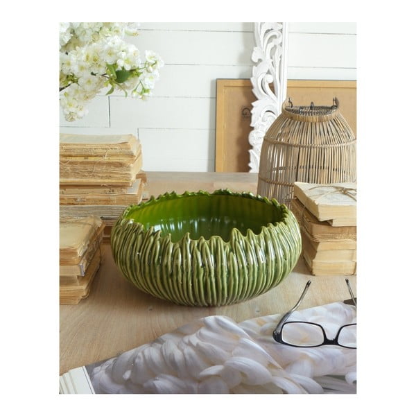 Zaļa keramikas bļoda Orchid Milano Arizona Bowl, ⌀ 32 cm