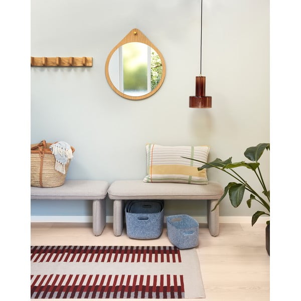 Dabīga toņa ozola masīvkoka sienas pakaramais Nomad – Hübsch-image-2