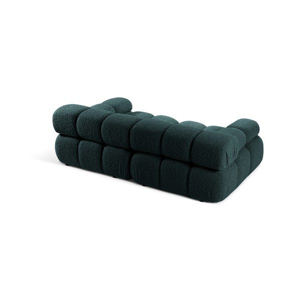 Zaļganzils modulārais dīvāns no buklē auduma 188 cm – Micadoni -image-2