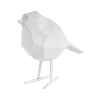 Balta dekoratīva putna statuete PT LIVING Bird, augstums 17 cm
