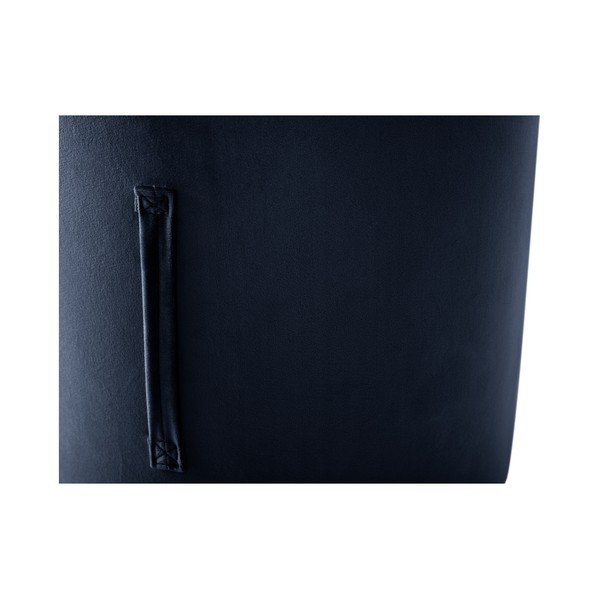 Tumši zils pufs Mazzini Sofas Fiore, ⌀ 40 cm-image-3