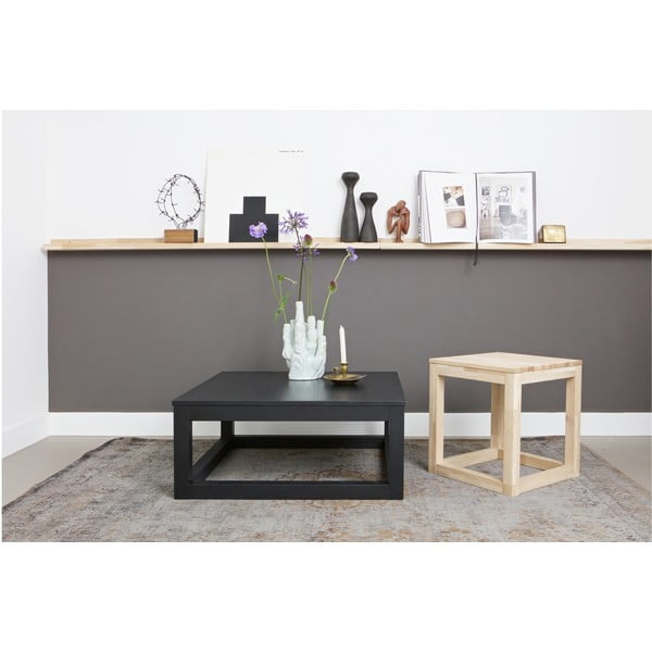 Dabīga toņa bilžu ozola masīvkoka sienas plaukts 120 cm Studio – WOOOD-image-4