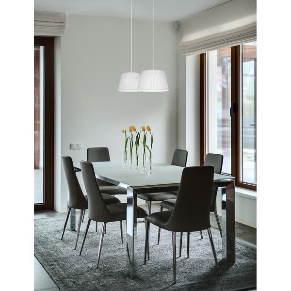 Balta divviru piekaramā lampa Sotto Luce KAMI Elementary M 2S-image-1