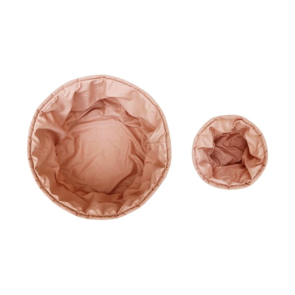 Gaiši rozā tekstila uzglabāšanas kastes bērniem (2 gab.) ø 30x20 cm Bambie Vintage Nude – Lorena Canals-image-3