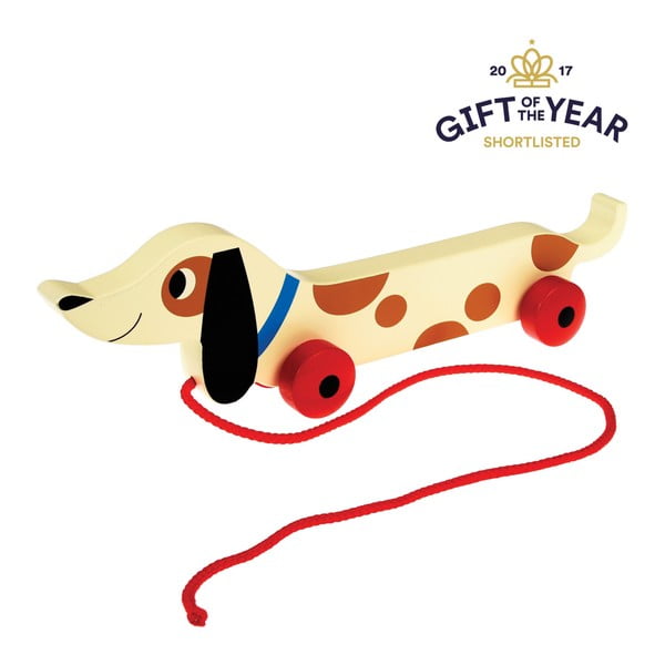 Koka velkamais taksis Rex London Charlie The Sausage Dog, garums 31,5 cm-image-2