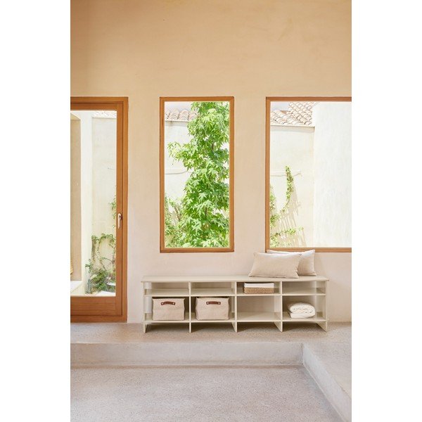 Krēmkrāsas TV galdiņš 180x50x40 cm Inari – Teulat-image-1