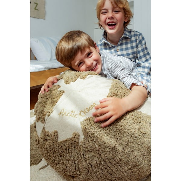 Zaļš/krēmkrāsas bērnu sēžammaiss World Map – Lorena Canals-image-4