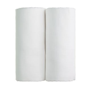 2 baltu kokvilnas dvieļu komplekts T-TOMI Tetra, 90 x 100 cm