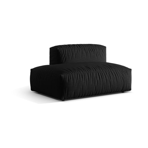 Melna modulārā dīvāna daļa (ar kreiso stūri) Martina – Micadoni Home-image-2