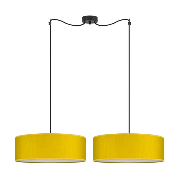 Dzeltena divviru griestu lampa Sotto Luce Doce XL, ⌀ 45 cm