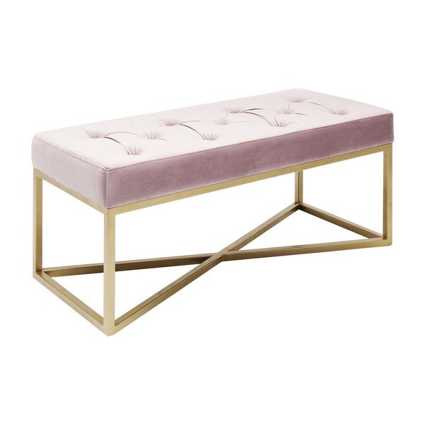 Gaiši rozā samta sols Kare Design Crossover-image-4