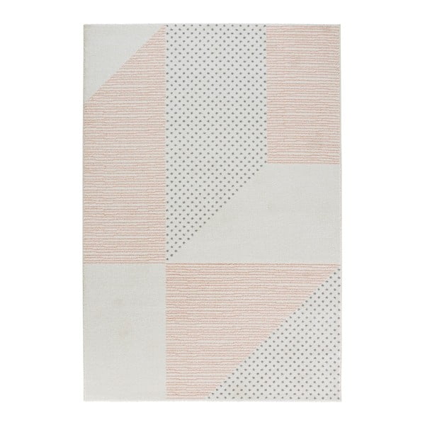 Krēmkrāsas un rozā paklājs Mint Rugs Madison, 160 x 230 cm