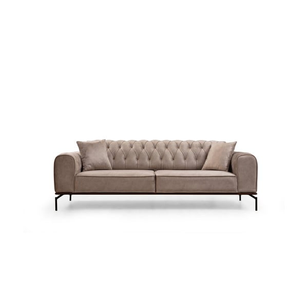 Gaiši brūns izvelkamais dīvāns 230 cm Siesta – Balcab Home