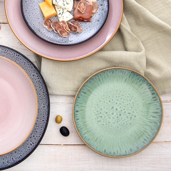 Rozā deserta keramikas šķīvis ø 20,5 cm Glaze – Orion-image-3