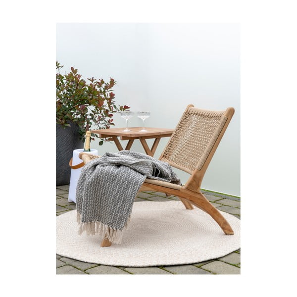 Bēšs apaļš paklājs House Nordic Menorca, ø 120 cm-image-3