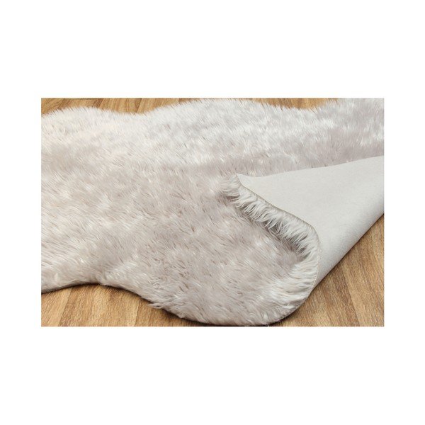 Pelēks mākslīgās kažokādas paklājs Tekli, 70 x 100 cm-image-1