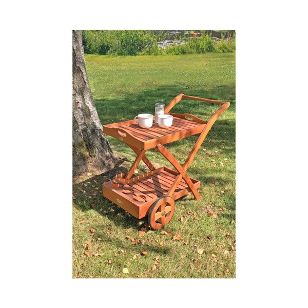Eikalipta masīvkoka dārza servēšanas galdiņš 54x88 cm Toledo – Garden Pleasure-image-1