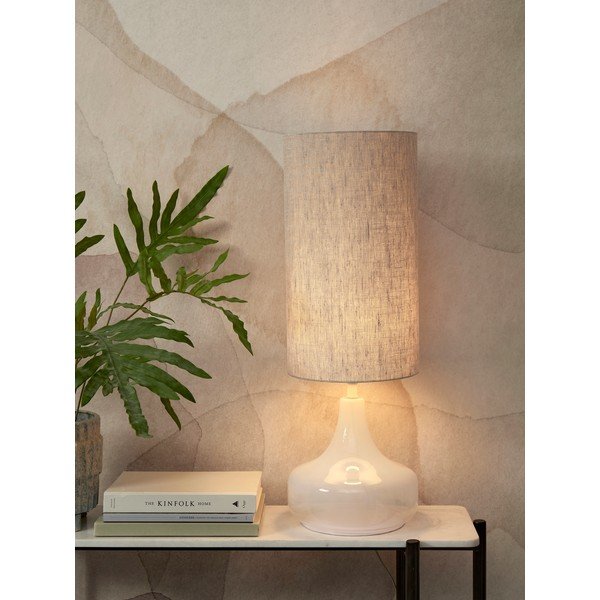 Krēmkrāsas galda lampa ar auduma abažūru (augstums 75 cm) Reykjavik – it's about RoMi-image-1