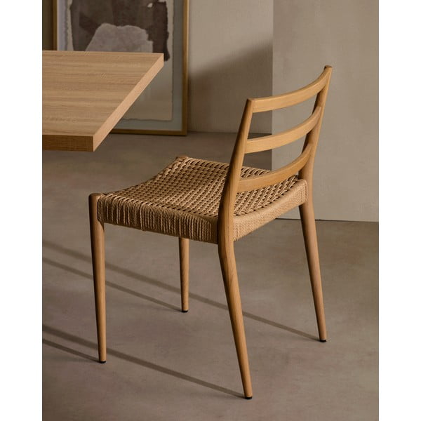 Dabīga toņa ozola masīvkoka pusdienu krēsli (2 gab.) Analy – Kave Home-image-1