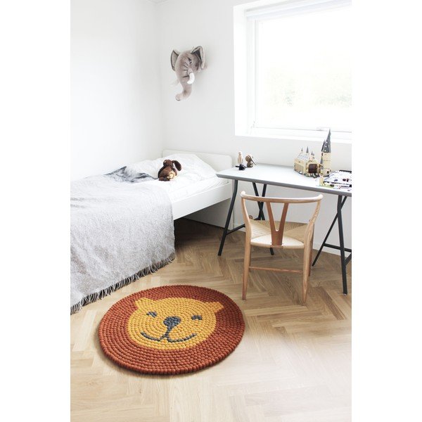 Wooldot Ball Rugs Lion paklājs, ⌀ 90 cm-image-4
