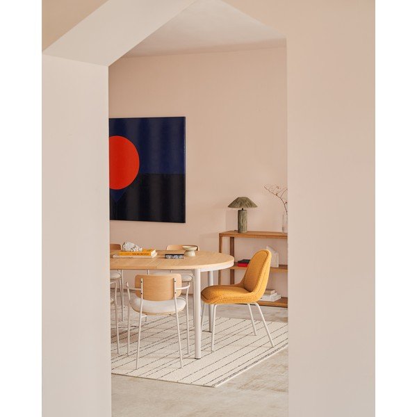 Sinepju dzelteni pusdienu krēsli (4 gab.) Aimin – Kave Home-image-4