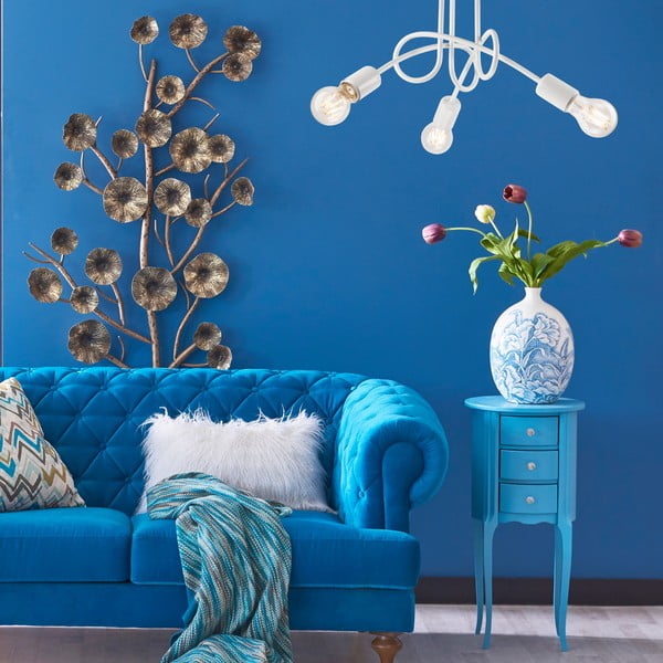 Balta griestu lampa bez abažūra 36x36 cm Camilla – LAMKUR-image-1