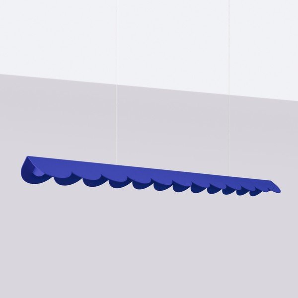 Tumši zila alumīnija LED piekaramā lampa BISCUIT – Thoro-image-2