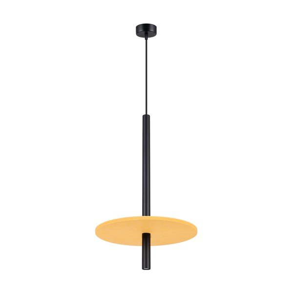 Dzeltena/bēša metāla piekaramā lampa ø 30 cm Rilu – Sollux