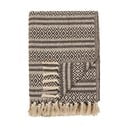 Brūns pleds no pārstrādātas kokvilnas 130x180 cm Adana – House Nordic