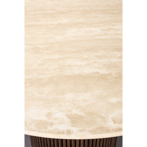 Apaļš ēdamgalds ar akmens galda virsmu ø 115 cm Arda – Dutchbone-image-4