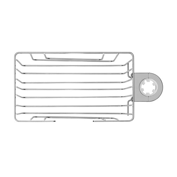 Spīdīgas sudraba krāsas nerūsējošā tērauda vannas istabas plaukts ar uzstādīšanu bez urbšanas Valognes – Wenko-image-4